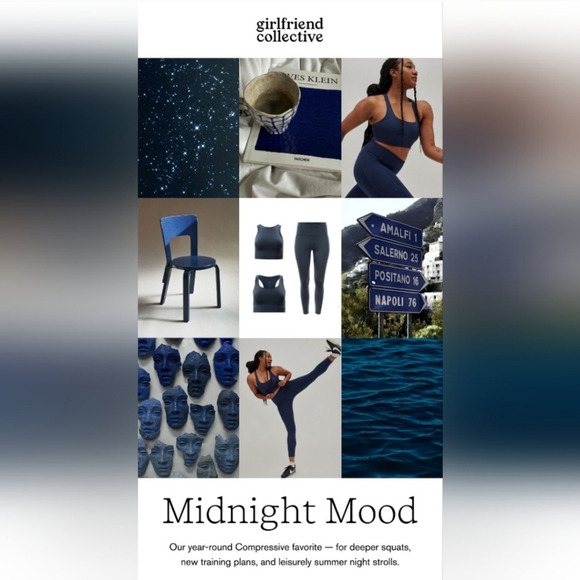 Girlfriend Collective High Rise Pocket Bike Short in Midnight Sz S - Picture 4 of 10